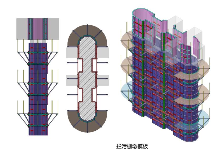 攔污柵墩模板